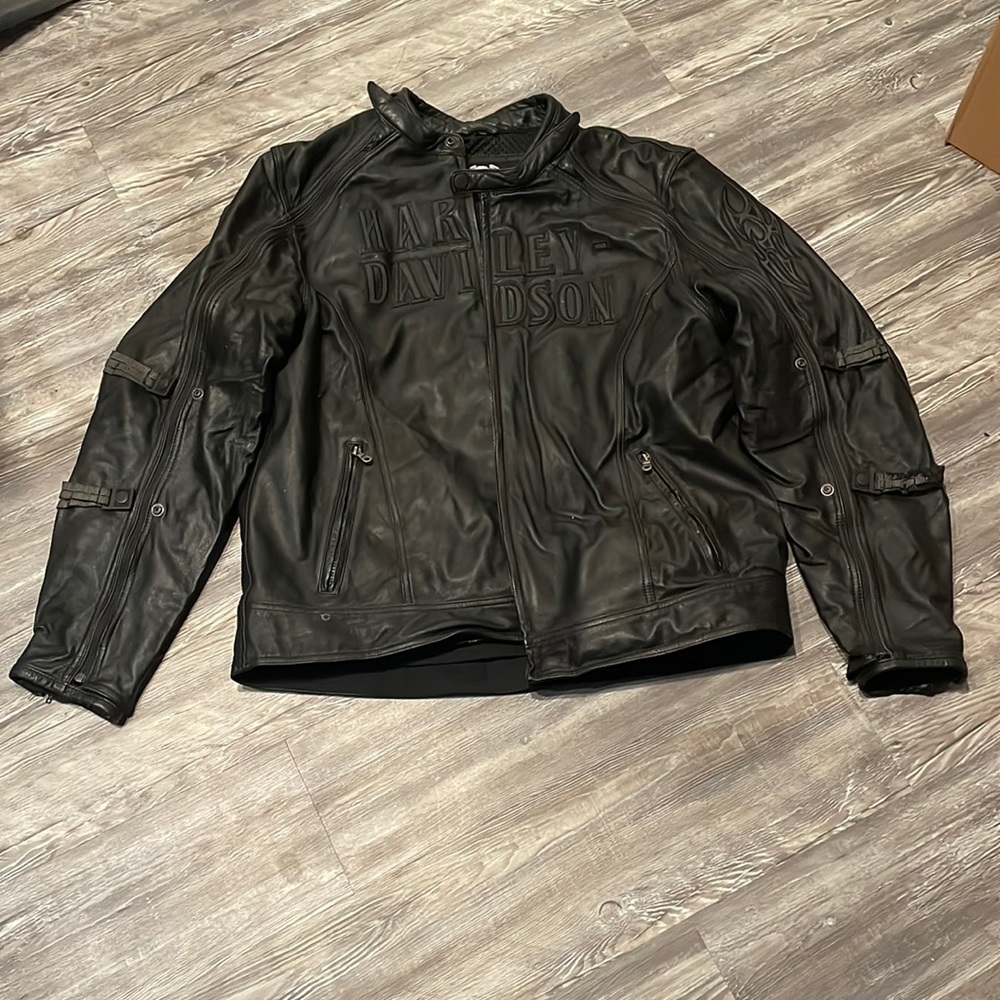 Men’s Harley-Davidson 2XL Tall Leather Riding Jacket